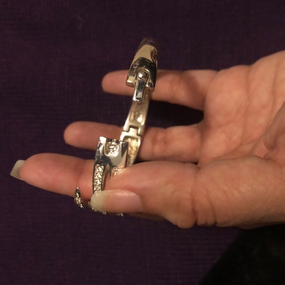Silver Rhinestone Bracelet - Picture 2 of 3